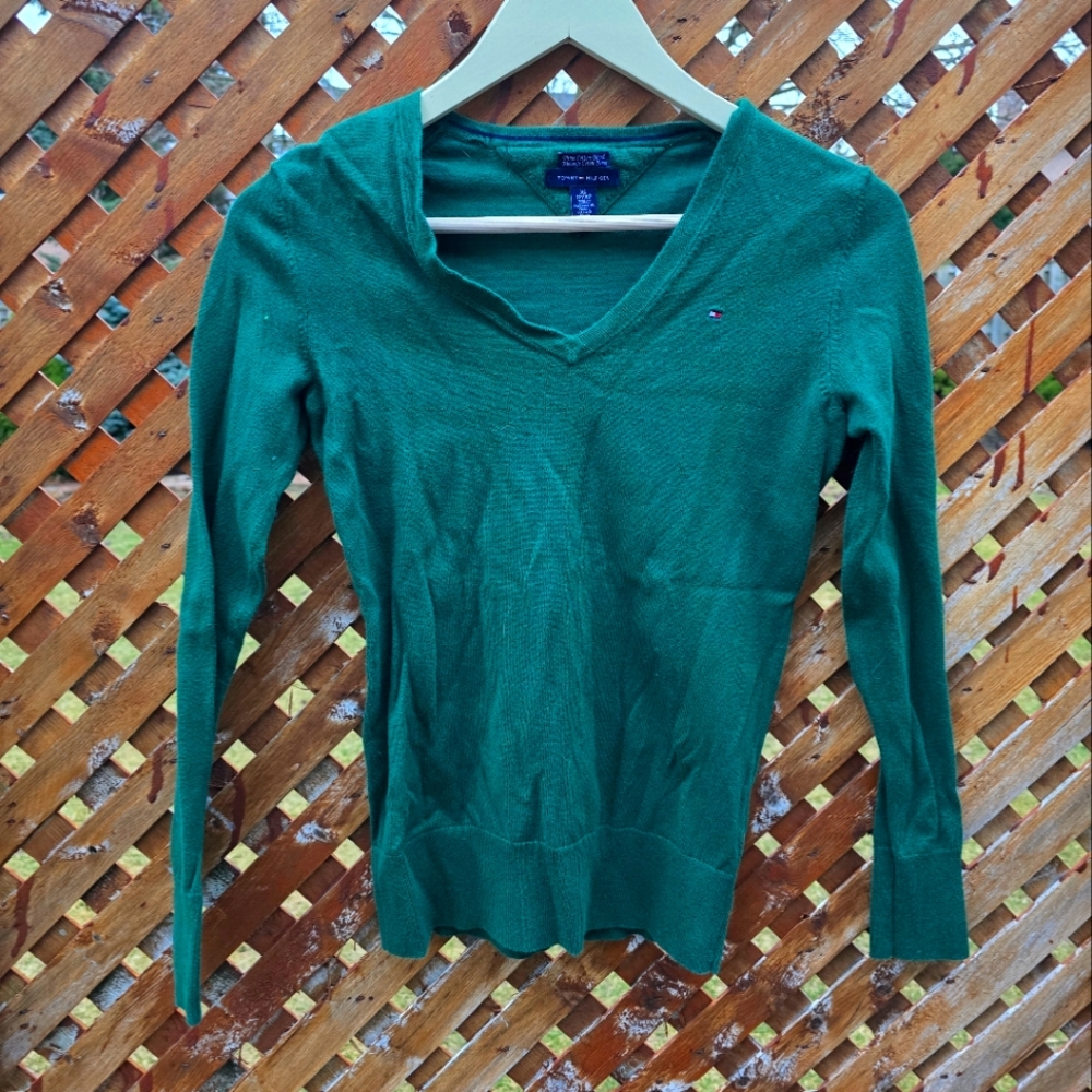 Tommy Hilfger vintage v-neck Pullover 💚